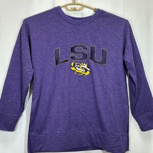 LSU Sweatshirt by Liv Casual - Embroidered logo-Women’s M- Super Soft! EUC